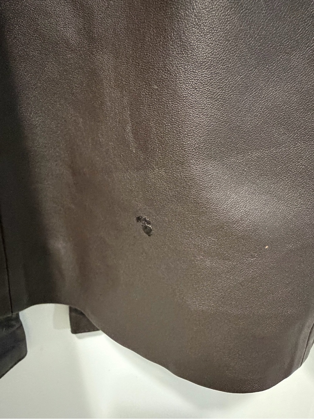 Via Spiga Genuine Lambskin Leather Trench Coat Brown Belted Y2K (L) - Picture 9 of 10